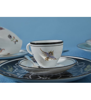 Set 2 cups coffee Arcadia with saucer - Richard Ginori - Nardini Forniture