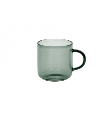Grey glass coffee cup - Pomax - Nardini Forniture