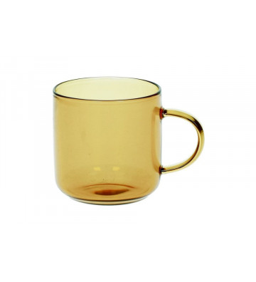 Yellow glass coffee cup - Pomax - Nardini Forniture