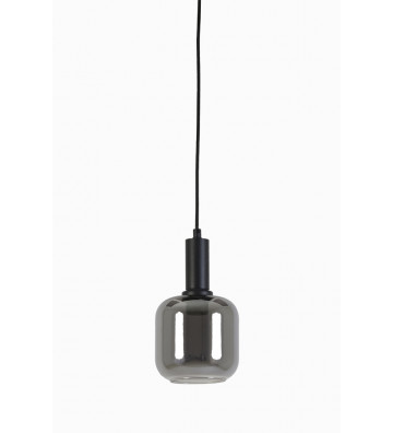 Suspension lamp Lekar glass fume Ø21x37cm - Light&Living - Nardini Forniture