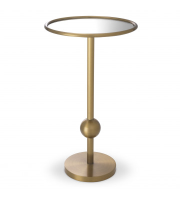 Side table Narciso Brass and Glass 26xH45cm - Eichholtz - Nardini Forniture