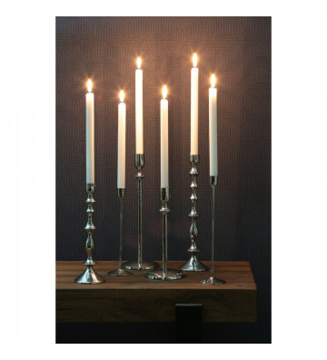 Silver candle holder 7.5x20.5 cm - Light&Living - Nardini Forniture