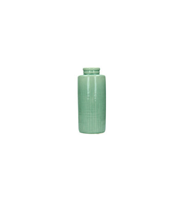 Vaso in ceramica verde Jade 13,5 x H 32 cm - Pomax - Nardini Forniture