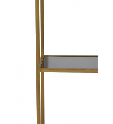 3 storey Mariki console in smoked glass and gold 100x40x90cm - Light&Living - Nardini Forniture