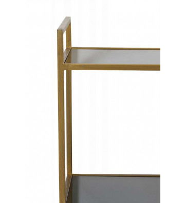 3 storey Mariki console in smoked glass and gold 100x40x90cm - Light&Living - Nardini Forniture