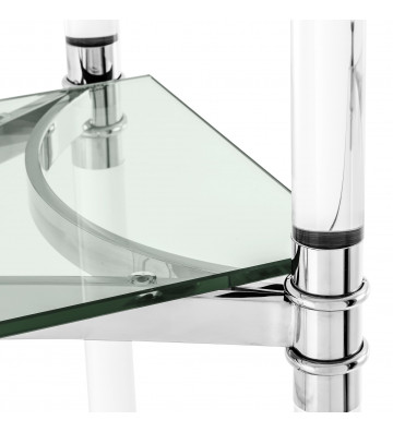 Etagere Trento in vetro trasparente e acciaio 117x41xH200cm - Eichholtz - Nardini Forniture