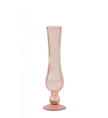 Bariro vase in zygrinate pink glass Ø10x34cm - Light&Living - Nardini Forniture