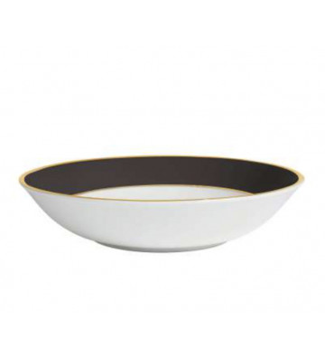 Base plate Ginger black gold profile Ø23cm - Cote Table - Nardini Forniture