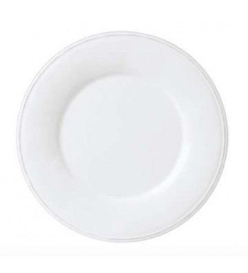 Dessert plate in white ceramic Ø23,5cm