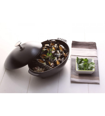 Black cast iron bowl 25cm - Staub - Nardini Forniture