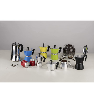 Moka coffee maker 3 cups Azur - Barazzoni - Nardini Forniture