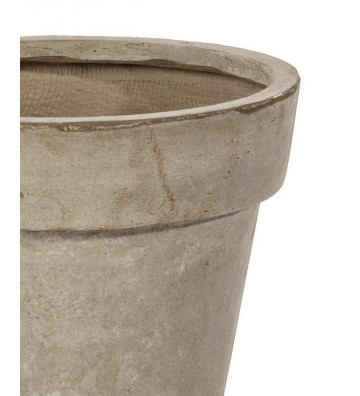Planter vase in dove gray concrete H55cm