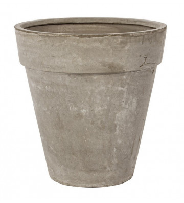 Vaso fioriera in cemento tortora H55cm - Nardini Forniture