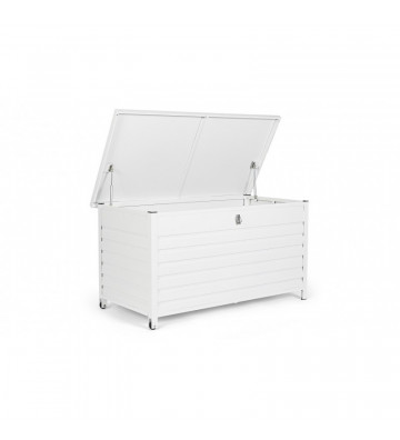 Outdoor aluminum trunk with wheels 141x73xH74cm