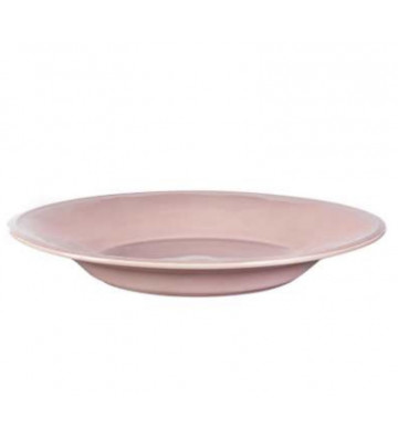 Deep plate in pink ceramic...