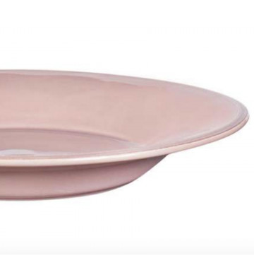 Piatto fondo in ceramica rosa Ø27cm - Cote Table - Nardini Forniture