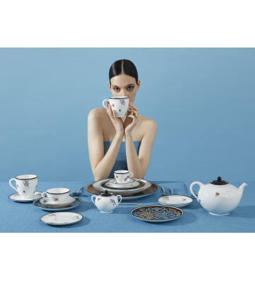 Set 2 cups coffee Arcadia with saucer - Richard Ginori - Nardini Forniture