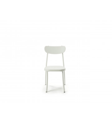 Miami white dining chair for outdoor