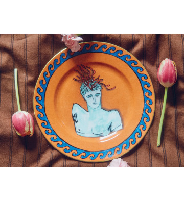Rock Orange dessert plate Ø22cm - The Journey of Neptune Richard Ginori