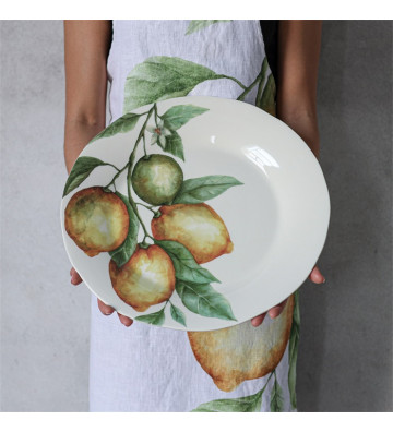 Flat plate with lemons Ø41cm - Nardini Forniture