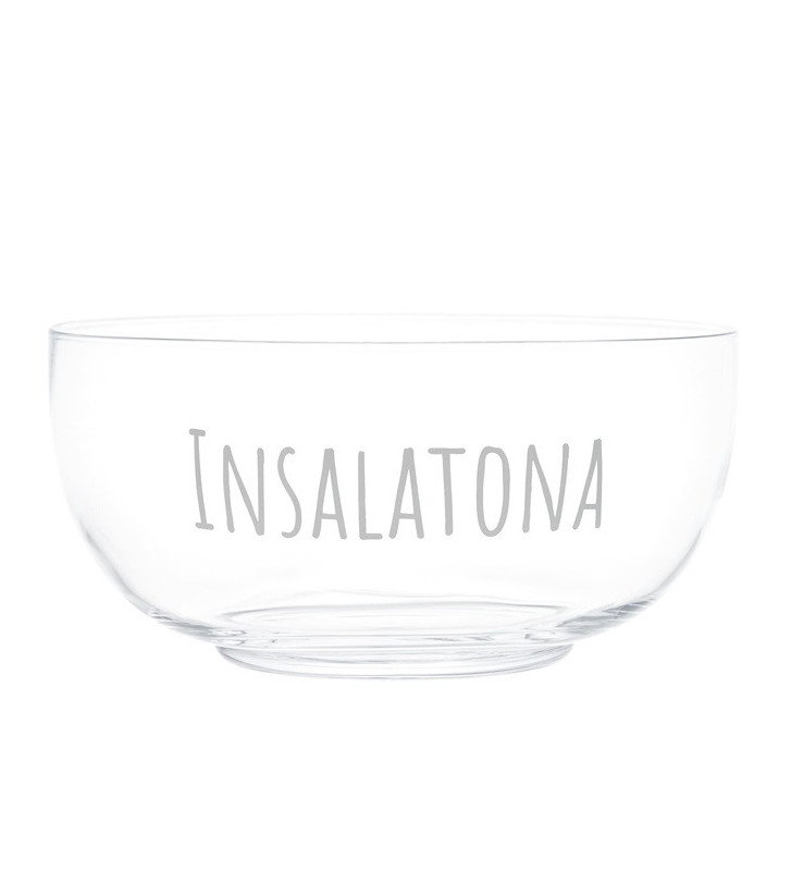 Insalatiera in vetro Insalatona Ø28,5xH14cm - Nardini Forniture