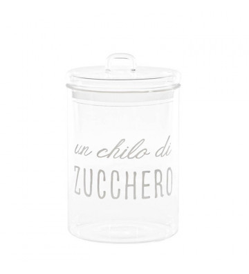 Glass jar "one kilo of sugar" ø12cm - Nardini Forniture
