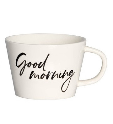 "Good morning" large mug