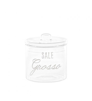 Glass jar "Sale Grosso" ø12cm