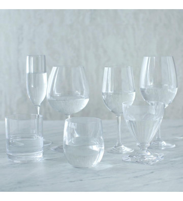 Transparent acrylic water glass