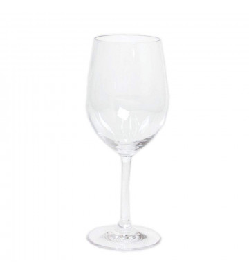 White wine glass in clear acrylic