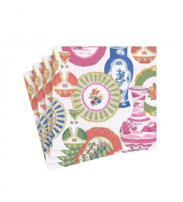 Colored Vases Paper Napkins - 20pcs / 2 sizes