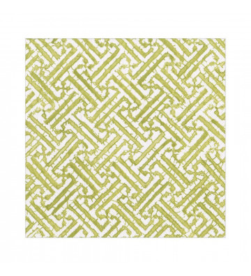 Tovaglioli in carta Labirinto verde - 20pz / 2 dimensioni - Caspari - Nardini Forniture