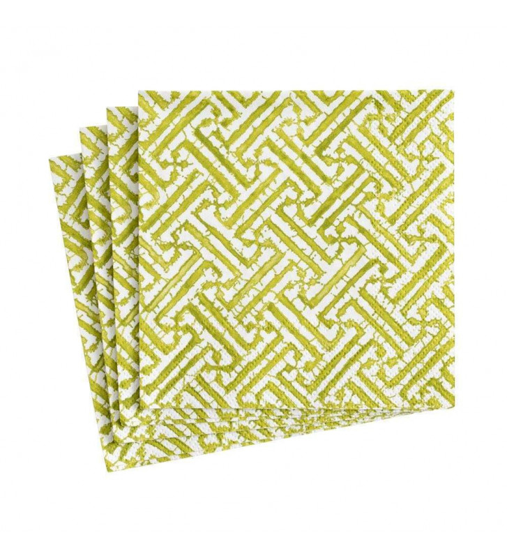 Paper napkins Green maze - 20pz / 2 size - Caspari - Nardini Forniture
