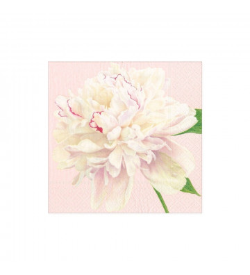 Peonie pink paper napkins - 20pz / 2 sizes - Caspari - Nardini Forniture