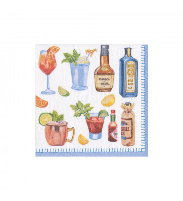 Happy Hour Cocktail Paper Napkins - 20pcs