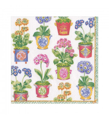 Towels in paper colored vases - 20pz - Caspari - Nardini Forniture