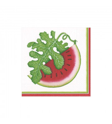 Watermelon cocktail napkins - 20pz - Caspari - Nardini Forniture