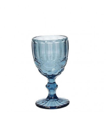 Wine Goblet in Blue Madame glass