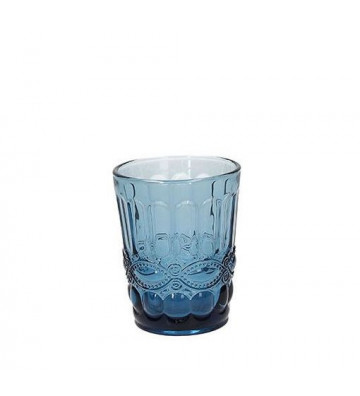 Blue glass water glass Madame