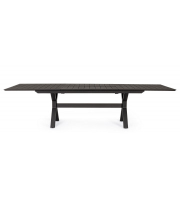 Dining table for outdoor extendable dark grey 200-300x110cm - Nardini Forniture