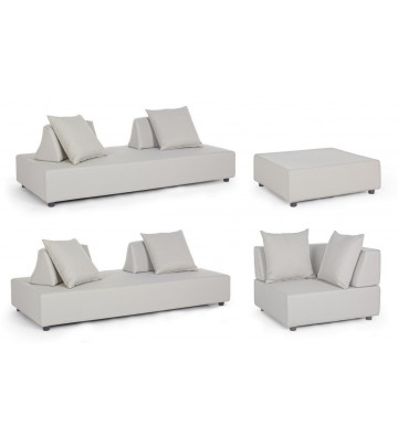 Rus corner sofa for outdoor in sand color