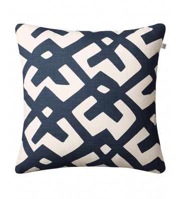 Square cushion cover outdoor Dadra White and Blue 50x50cm - Nardini Forniture