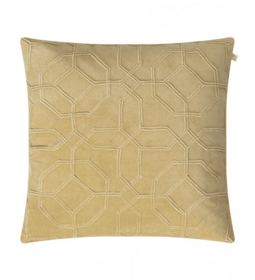Square cushion cover Velvet Nandi Yellow 50x50cm - Nardini Forniture