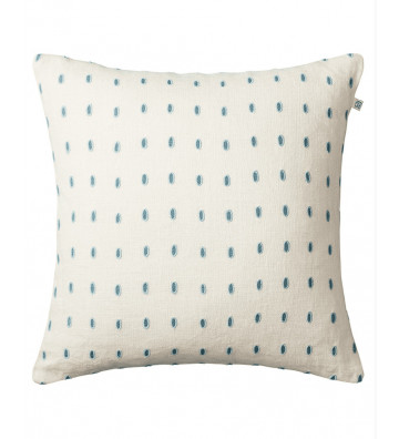 White and Blue linen cushion cover 50x50cm - Nardini Forniture