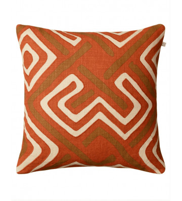 Gujarat Lining Pillow Sheet Orange Geometric 50x50cm - Nardini Forniture