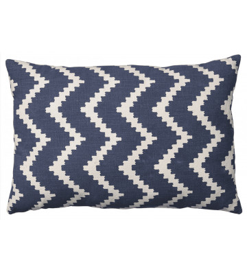 Ikat outdoor cushion White and Blue 40x60cm - Nardini Forniture