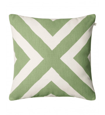 White and Green Impal outdoor cushion 50x50cm - Nardini Forniture