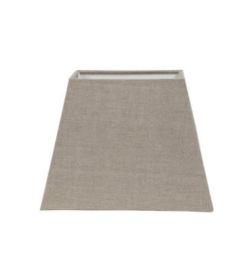 Taupe trapezoid lampshade 30x20xh20cm
