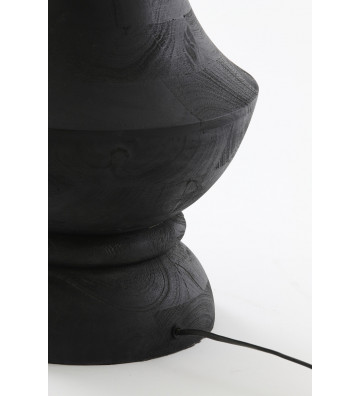 Piantana Nicolo in legno nero Ø30xH130cm - Light&Living - Nardini Forniture