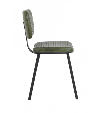 Masana dining chair in green leather - Light&Living - Nardini Forniture